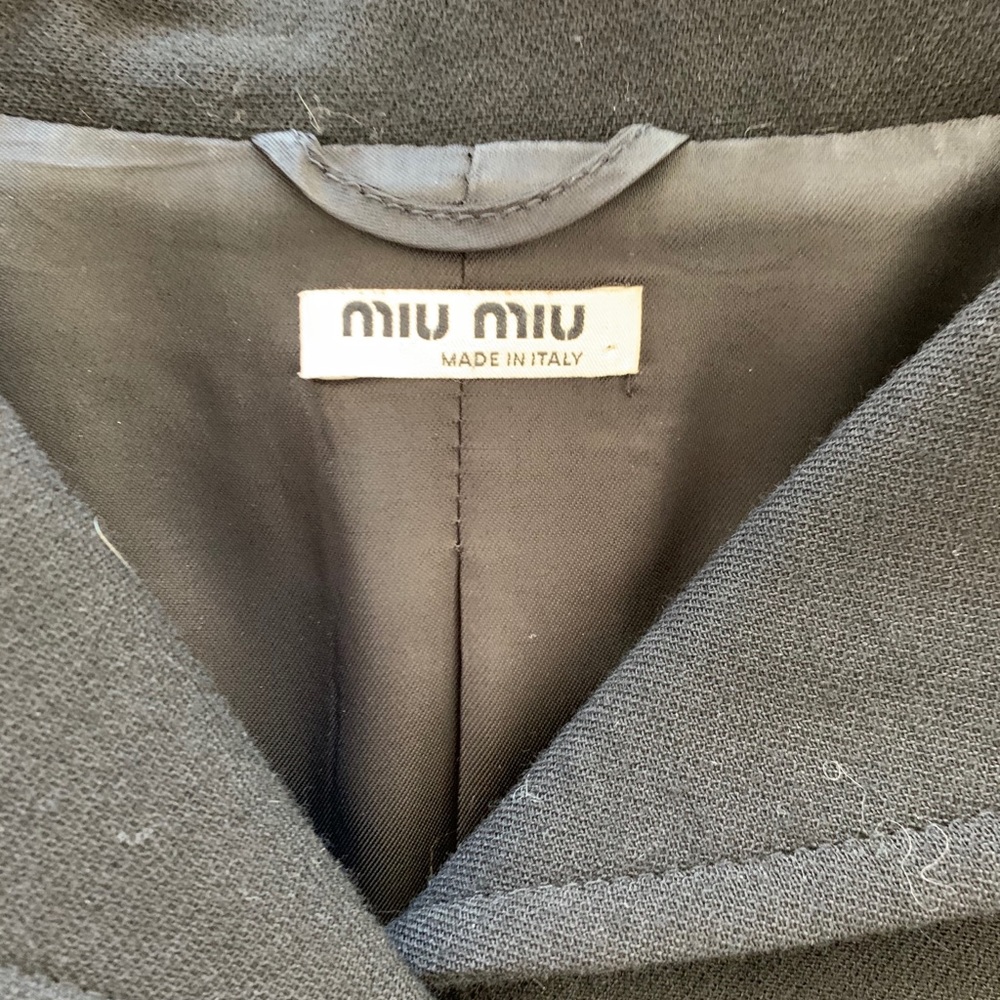 Super Chic Miu Miu Shrunken Schoolboy Blazer - image 2